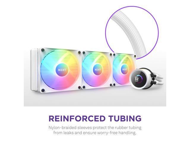 NZXT - Kraken RGB 360mm Radiator CPU Liquid Cooler (3 x 120mm Core Fans) with RGB Controller and 1.54" LCD Display - White - image 8