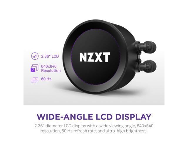NZXT Kraken Elite 360mm - RL-KN36E-B1 - AIO CPU Liquid Cooler - Customizable LCD Display - 3 x F120P Static Pressure Fan Radiator Fans LGA...