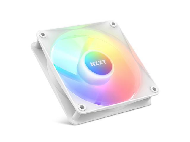 Open Box - NZXT F120 RGB Core Fan - RF-C12SF-W1 - 120mm Hub-Mounted RGB Fan - Sublime RGB Lighting - PWM Control - Single, 120mm Case Fan - White