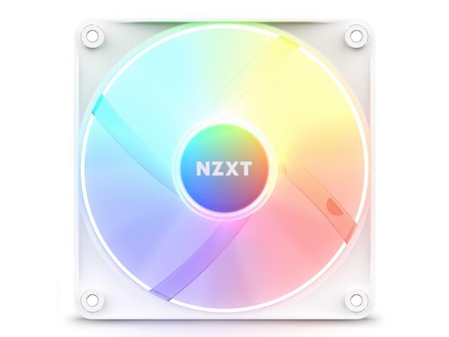 Open Box - NZXT F120 RGB Core Fan - RF-C12SF-W1 - 120mm Hub-Mounted RGB Fan - Sublime RGB Lighting - PWM Control - Single, 120mm Case Fan - White