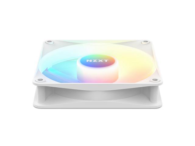 Open Box - NZXT F120 RGB Core Fan - RF-C12SF-W1 - 120mm Hub-Mounted RGB Fan - Sublime RGB Lighting - PWM Control - Single, 120mm Case Fan - White