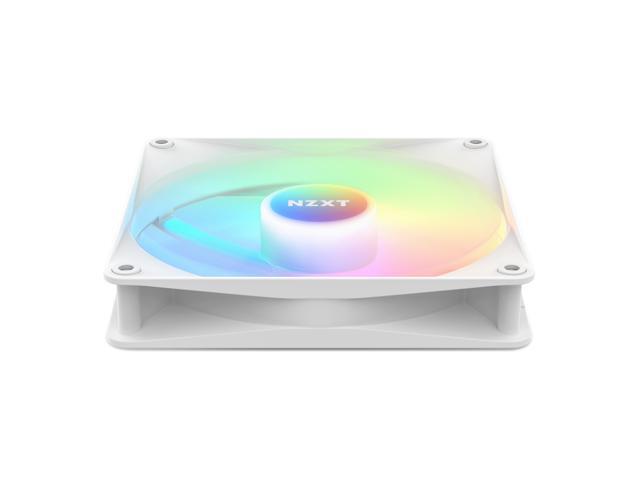 NZXT F140 RGB Core Fan - RF-C14SF-W1 - 140mm Hub-Mounted RGB Fan - Sublime RGB Lighting - PWM Control - Single, 140mm Case Fan - White