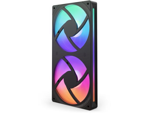 NZXT - F240 RGB Core - 240mm Single-Frame Case Fan Unit with 2 x 120mm RGB Fans and Fluid Dynamic Bearings - Black - image 7