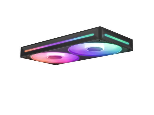 NZXT - F240 RGB Core - 240mm Single-Frame Case Fan Unit with 2 x 120mm RGB Fans and Fluid Dynamic Bearings - Black - image 9