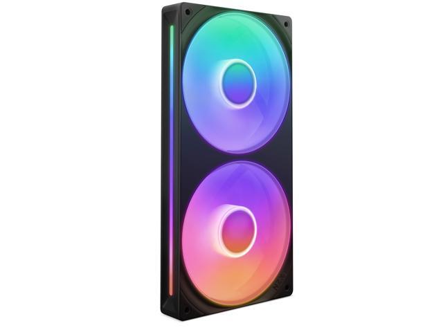 NZXT - F240 RGB Core - 240mm Single-Frame Case Fan Unit with 2 x 120mm RGB Fans and Fluid Dynamic Bearings - Black - image 3