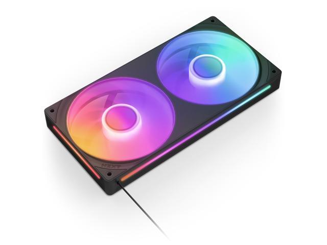 NZXT - F240 RGB Core - 240mm Single-Frame Case Fan Unit with 2 x 120mm RGB Fans and Fluid Dynamic Bearings - Black - image 11