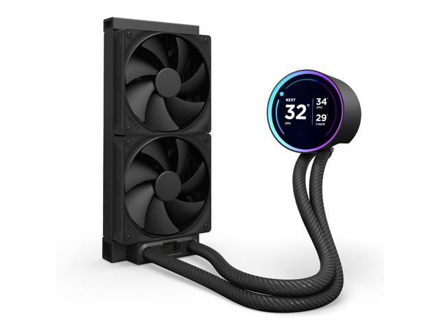 NZXT - Kraken Elite 240mm 2024 Radiator Liquid Cooler (2 x 120mm F Fans) with 2.72" IPS Display - Black - image 3