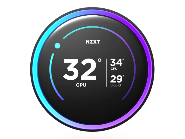 NZXT - Kraken Elite 240mm 2024 Radiator Liquid Cooler (2 x 120mm F Fans) with 2.72" IPS Display - Black - image 4