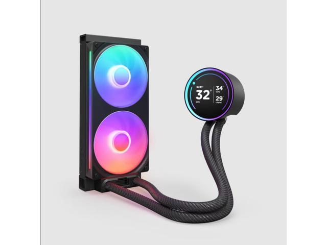 NZXT - Kraken Elite RGB 240mm 2024 Radiator (1x Single-Frame RGB Core Fan) Liquid Cooler with 2.72" 60FPS Display - Black - image 3