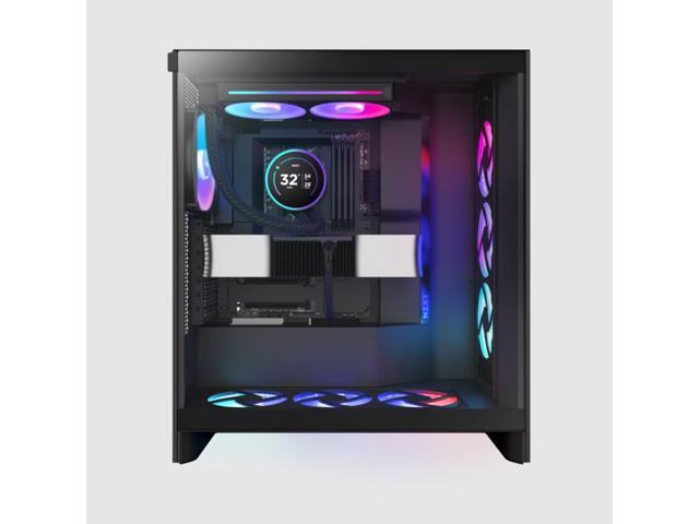 NZXT - Kraken Elite RGB 240mm 2024 Radiator (1x Single-Frame RGB Core Fan) Liquid Cooler with 2.72" 60FPS Display - Black - image 6