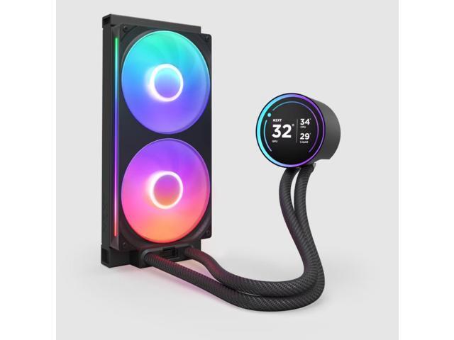 NZXT - Kraken Elite RGB 280mm 2024 Radiator (1x Single-Frame RGB Core Fan) Liquid Cooler with 2.72" 60FPS Display - Black - image 3
