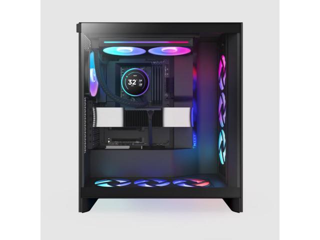 NZXT - Kraken Elite RGB 280mm 2024 Radiator (1x Single-Frame RGB Core Fan) Liquid Cooler with 2.72" 60FPS Display - Black - image 6