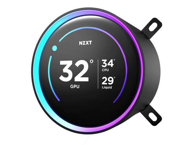 NZXT - Kraken Elite 360mm 2024 Radiator Liquid Cooler (3 x 120mm F Fans) with 2.72" IPS Display - Black - image 5