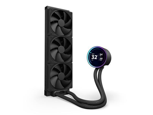 NZXT - Kraken Elite 360mm 2024 Radiator Liquid Cooler (3 x 120mm F Fans) with 2.72" IPS Display - Black - image 9