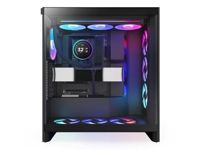 NZXT - Kraken Elite RGB 360mm 2024 Radiator (1x Single-Frame RGB Core Fan) Liquid Cooler with 2.72" 60FPS Display - Black - image 7