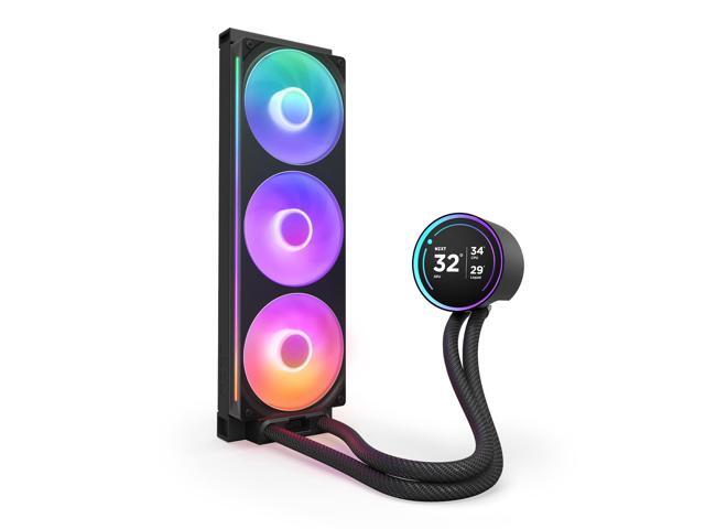 NZXT - Kraken Elite RGB 360mm 2024 Radiator (1x Single-Frame RGB Core Fan) Liquid Cooler with 2.72" 60FPS Display - Black - image 9