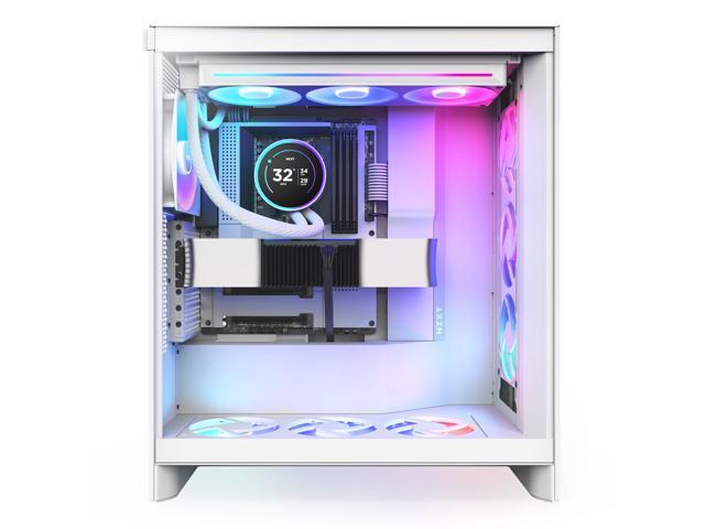 NZXT - Kraken Elite RGB 360mm 2024 Radiator (1x Single-Frame RGB Core Fan) Liquid Cooler with 2.72" 60FPS Display - White - image 7