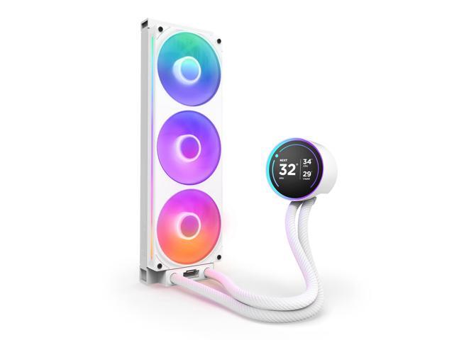NZXT - Kraken Elite RGB 360mm 2024 Radiator (1x Single-Frame RGB Core Fan) Liquid Cooler with 2.72" 60FPS Display - White - image 9
