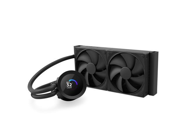 NZXT - Kraken Plus 240mm Radiator CPU Liquid Cooler (2 x 120mm F120P Fans) with 1.54" Square LCD - Black - image 6