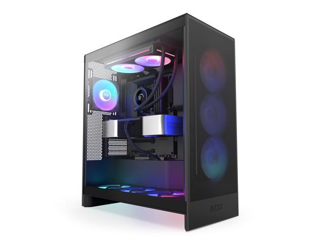 NZXT - Kraken Plus RGB 240mm Radiator CPU Liquid Cooler (1 x F240 RGB Core single-frame fan) with 1.54" Square LCD - Black - image 5