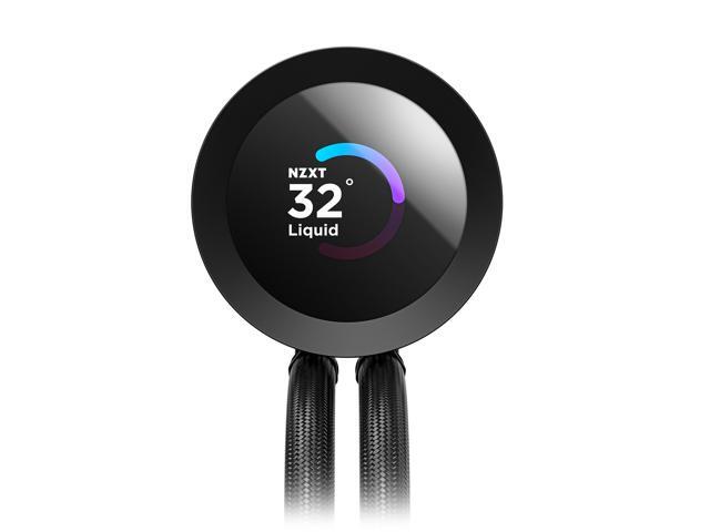 NZXT - Kraken Plus RGB 360mm Radiator CPU Liquid Cooler (1 x F360 RGB Core single-frame fan) with 1.54" Square LCD - Black - image 3