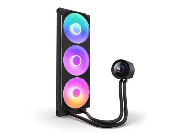 NZXT - Kraken Plus RGB 360mm Radiator CPU Liquid Cooler (1 x F360 RGB Core single-frame fan) with 1.54" Square LCD - Black - image 6