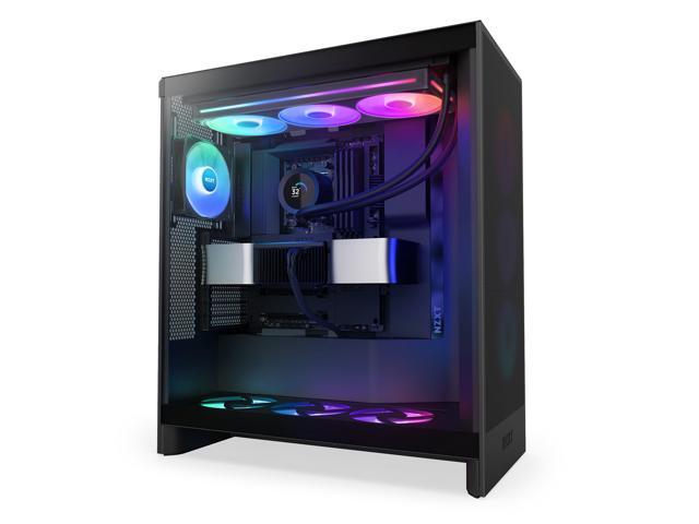 NZXT - Kraken Plus RGB 360mm Radiator CPU Liquid Cooler (1 x F360 RGB Core single-frame fan) with 1.54" Square LCD - Black - image 7