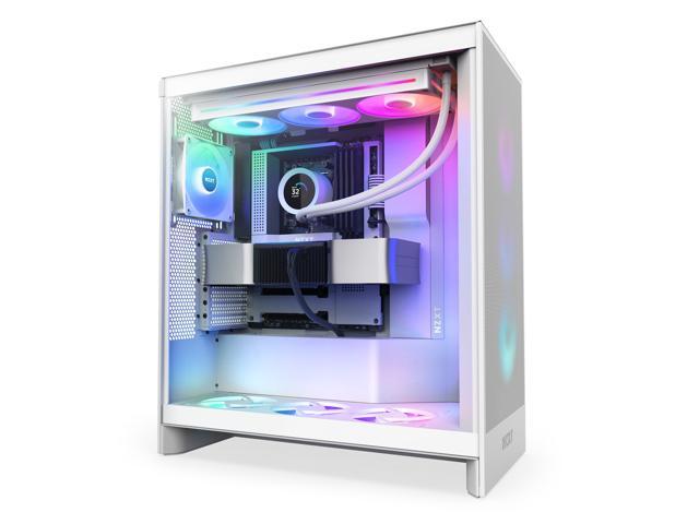 NZXT - Kraken Plus RGB 360mm Radiator CPU Liquid Cooler (1 x F360 RGB Core single-frame fan) with 1.54" Square LCD - White - image 7