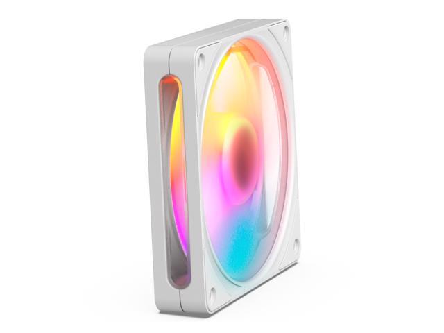 NZXT F120 RGB White 120mm PWM Addressable RGB Case Fan