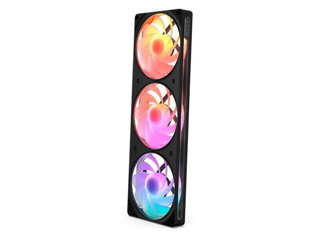 NZXT F360 RGB Reverse Black 360mm PWM Single-Frame Reverse-Blade RGB Fan