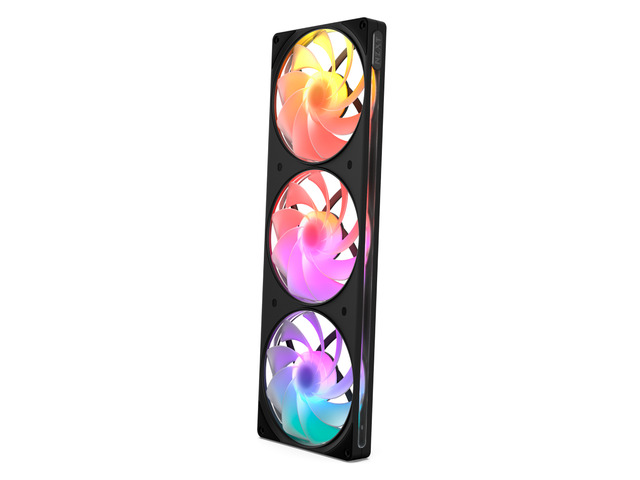 NZXT F420 RGB Reverse Black 420mm PWM Single-Frame Reverse-Blade RGB Fan