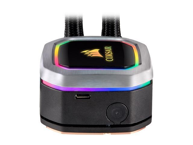 CORSAIR Hydro Series, H100i RGB PLATINUM, 240mm, 2 x ML PRO 120mm RGB PWM Fans, RGB Lighting & Fan Control w/ Software, Liquid CPU Cooler,...