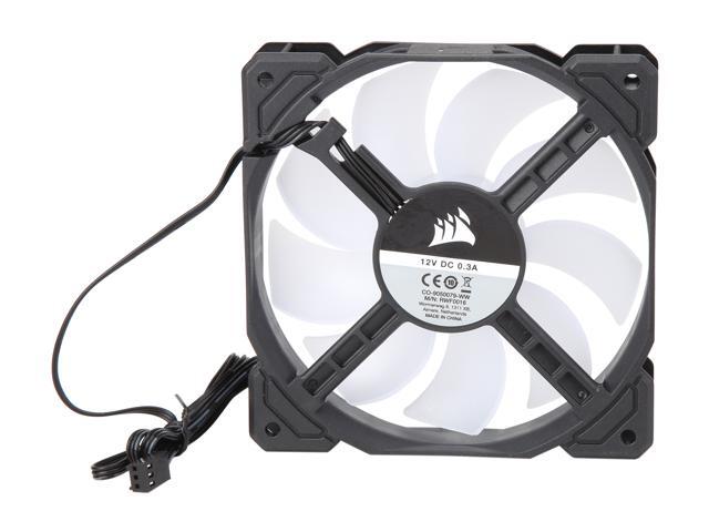 Corsair AF Series AF120 LED (2018) CO-9050082-WW White LED Case Fan, 3-Pack.