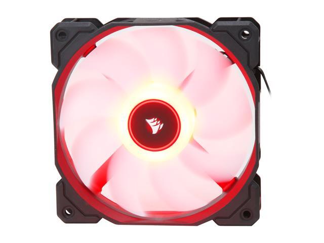 Corsair AF Series AF120 LED (2018) CO-9050083-WW Red LED Case Fan, 3-Pack.