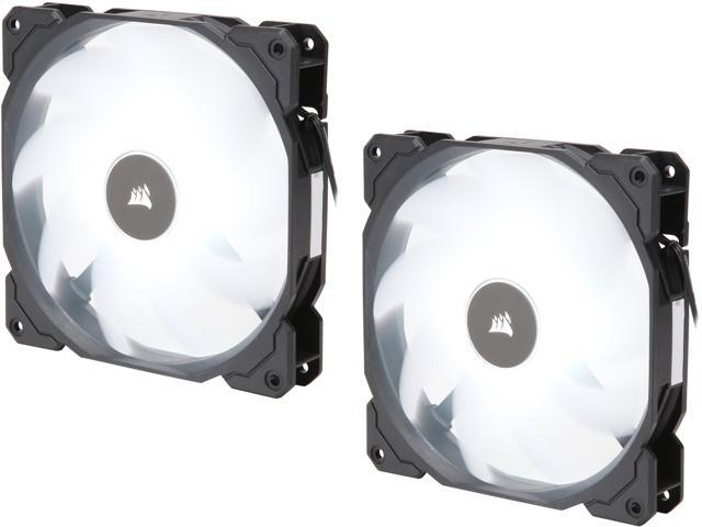 Corsair AF Series AF140 LED (2018) CO-9050088-WW White LED Case Fan, 2-Pack