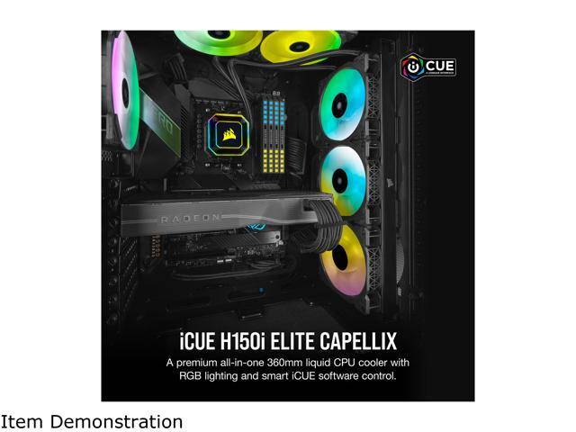 CORSAIR iCUE H150i ELITE CAPELLIX Liquid CPU Cooler, CW-9060048-WW LGA 1700 Compatible