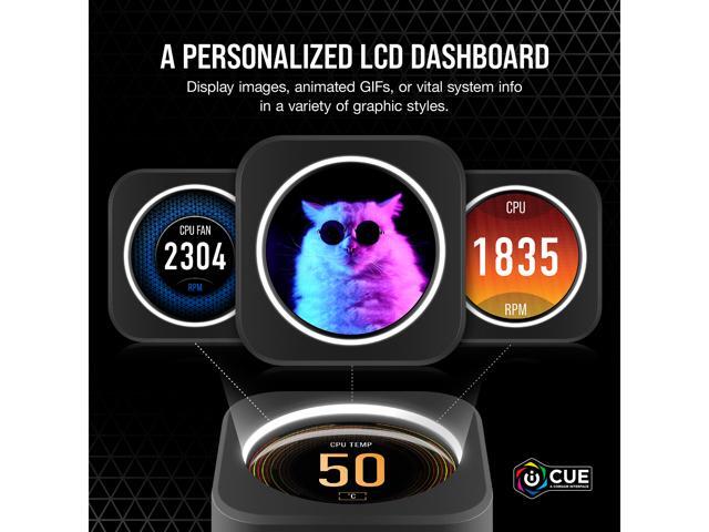 CORSAIR iCUE H150i ELITE LCD Display Liquid CPU Cooler