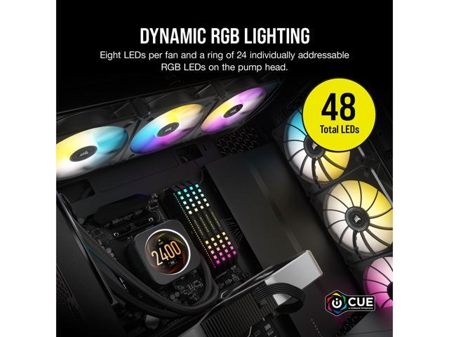 CORSAIR iCUE H150i ELITE LCD Display Liquid CPU Cooler