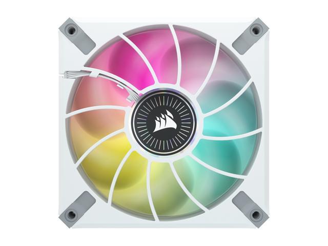 CORSAIR iCUE ML120 RGB ELITE Premium 120mm PWM Magnetic Levitation Fan - White
