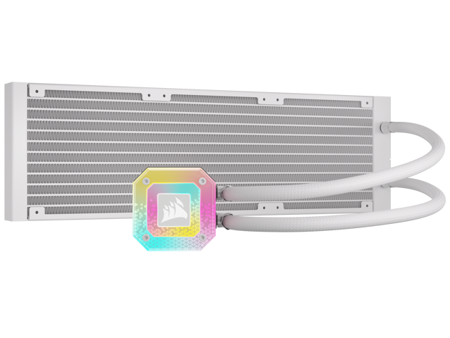 CORSAIR iCUE H150i ELITE CAPELLIX XT Liquid CPU Cooler - White - AF120 RGB ELITE Fans - 360mm Radiator - Intel LGA 1851, 1700, 1200, 115X, 2066 AMD...
