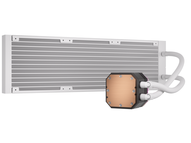 CORSAIR iCUE H150i ELITE CAPELLIX XT Liquid CPU Cooler - White - AF120 RGB ELITE Fans - 360mm Radiator - Intel LGA 1851, 1700, 1200, 115X, 2066 AMD...