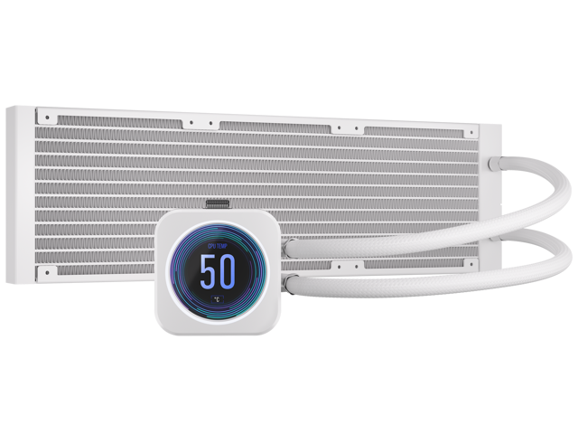 CORSAIR iCUE H150i ELITE LCD XT Liquid CPU Cooler - White - IPS LCD Screen - AF120 RGB ELITE Fans - 360mm Radiator - Fits Intel LGA 1851/1700, AMD...
