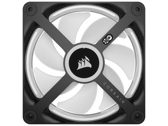 CORSAIR - iCUE LINK QX120 RGB 120mm PWM Computer Case Fan with iCUE LINK System Hub Kit (3-pack) - Black - image 5