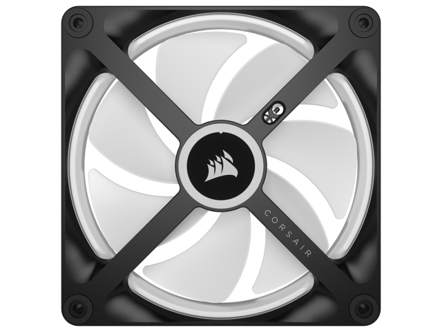 CORSAIR - iCUE LINK QX140 RGB 140mm PWM Computer Case Fan with iCUE LINK System Hub Kit (2-pack) - Black - image 5