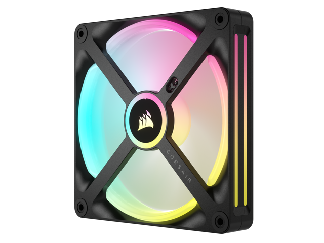 CORSAIR - iCUE LINK QX140 RGB 140mm PWM Computer Case Fan with iCUE LINK System Hub Kit (2-pack) - Black - image 8