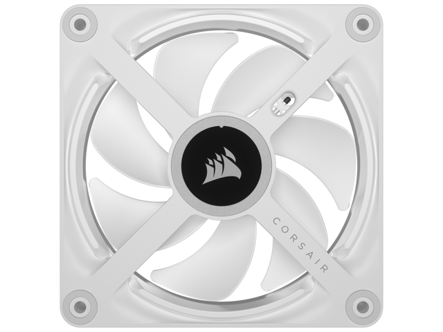 CORSAIR - iCUE LINK QX120 RGB 120mm PWM Computer Case Fan with iCUE LINK System Hub Kit (3-pack) - White - image 5