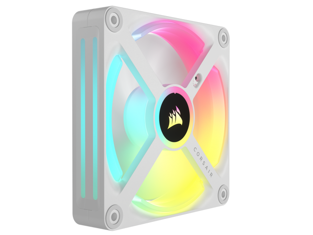 CORSAIR - iCUE LINK QX120 RGB 120mm PWM Computer Case Fan with iCUE LINK System Hub Kit (3-pack) - White - image 8