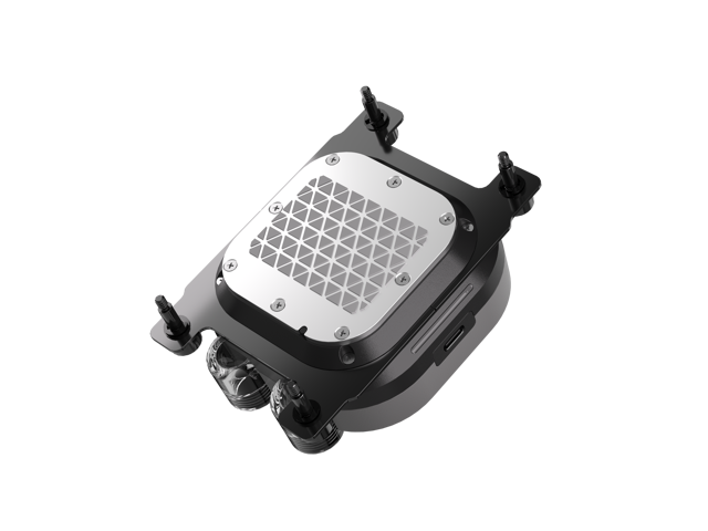 CORSAIR XC7 RGB ELITE LCD CPU Water Block - 480x480 IPS LCD Screen - 31 RGB LEDs - USB-C - Temperature sensor - Fits Intel LGA 1700, AMD AM5 and...