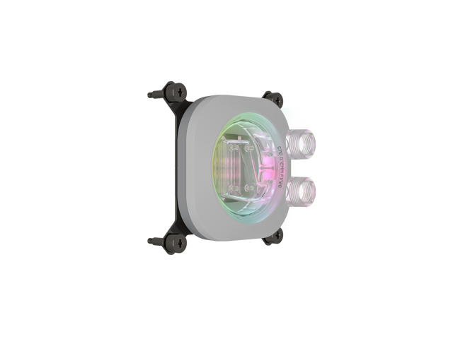 CORSAIR iCUE LINK XC7 RGB ELITE WHITE CPU Water Block - Transparent Flow Chamber - 24 RGB LEDs - Temperature sensor - TM70 Thermal Paste - Fits...