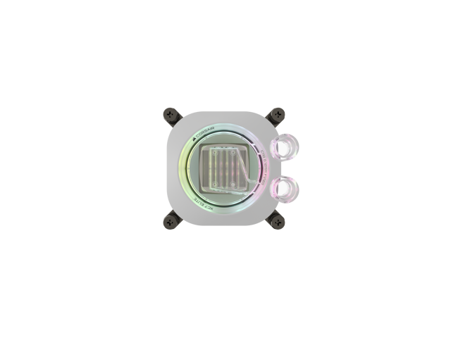 CORSAIR iCUE LINK XC7 RGB ELITE WHITE CPU Water Block - Transparent Flow Chamber - 24 RGB LEDs - Temperature sensor - TM70 Thermal Paste - Fits...
